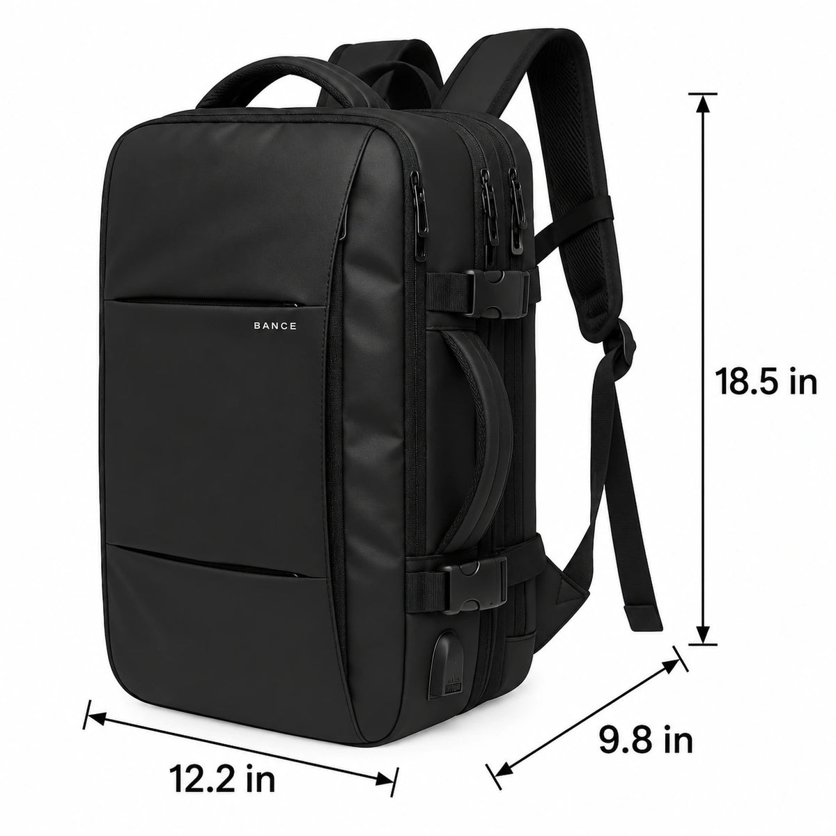 Expandable Travel Backpack – 22L to 37L Carry-On Bag