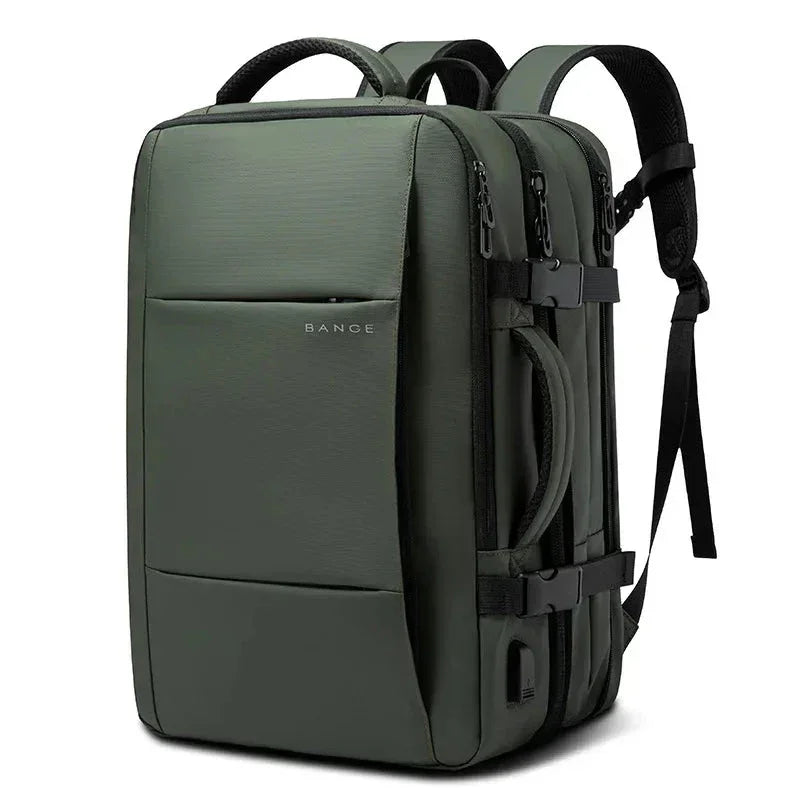 Expandable Travel Backpack – 22L to 37L Carry-On Bag - Green