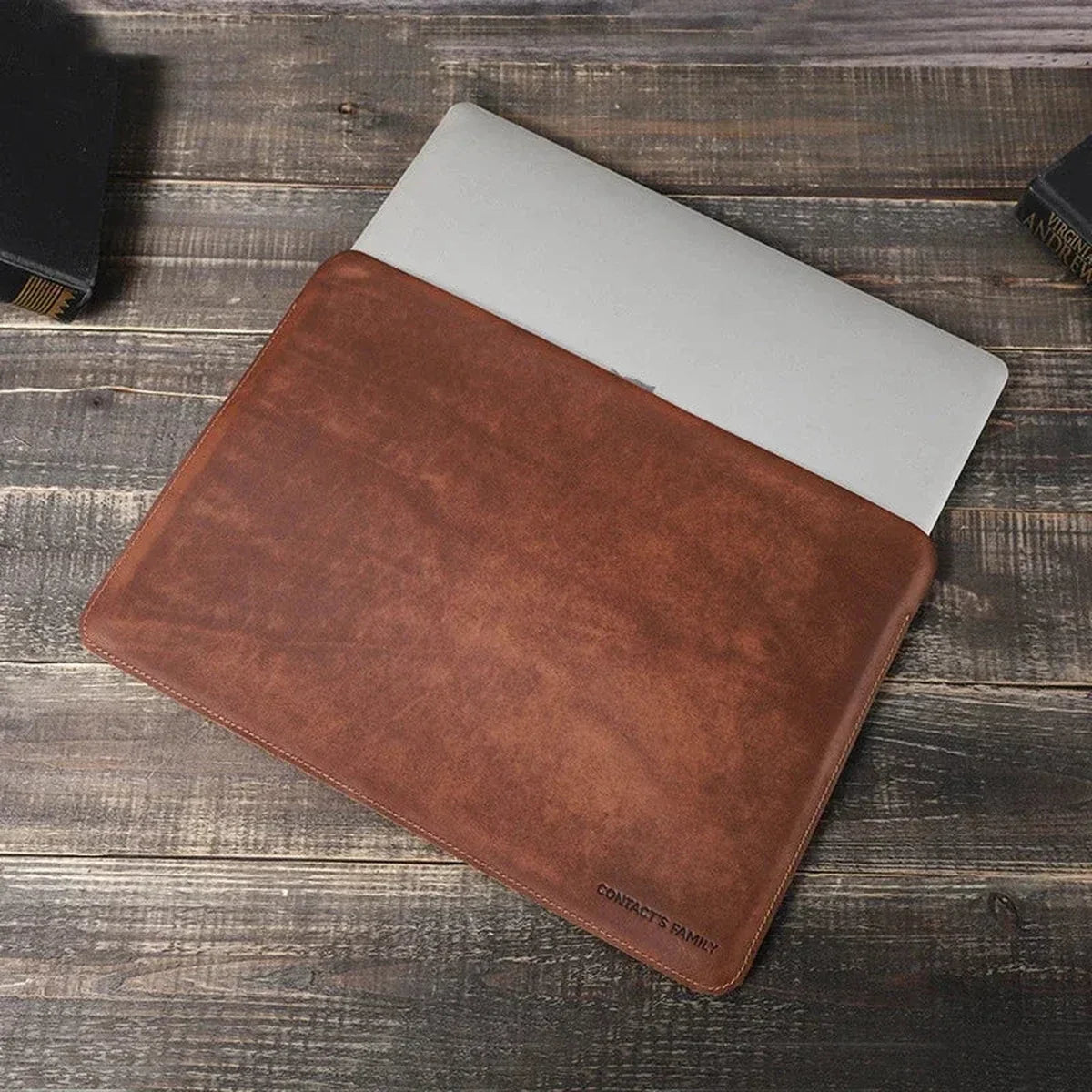 Handmade Leather Laptop Sleeve for 13.3 Inch