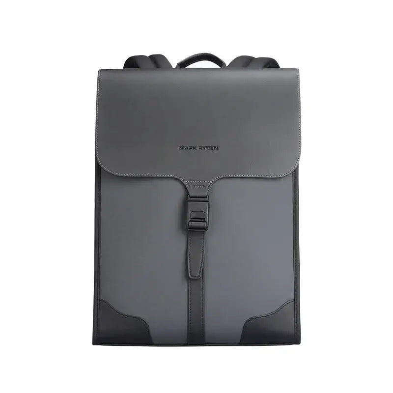 Laptop Backpack with Magnetic Flap – 15.6 Inch Water-Resistant Work Bag - Dark grey