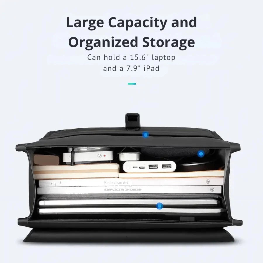 Laptop Backpack with Magnetic Flap – 15.6 Inch Water-Resistant Work Bag