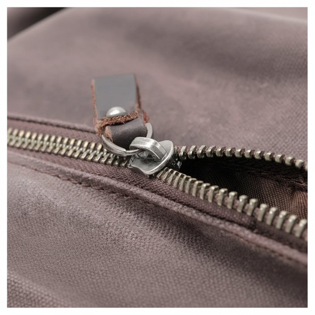Men’s Waxed Canvas Backpack - Water-Resistant Rolltop Rucksack