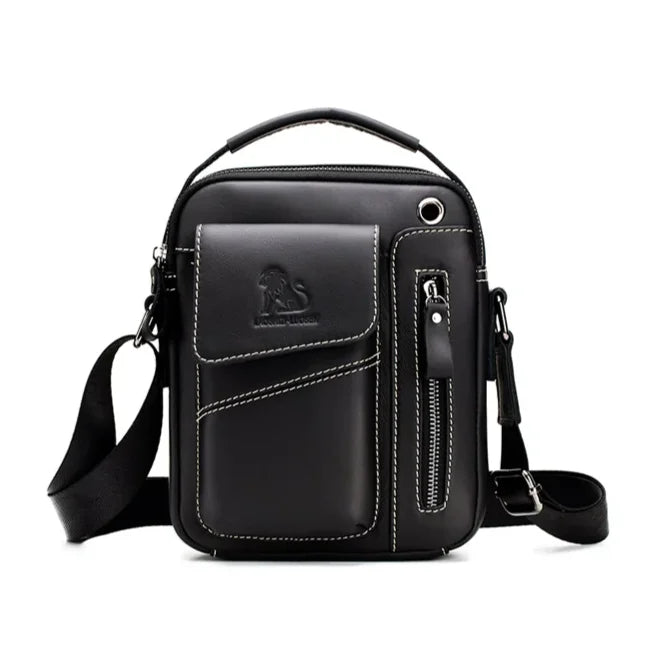 Leather Crossbody Bag for Men – Vertical Everyday Carry