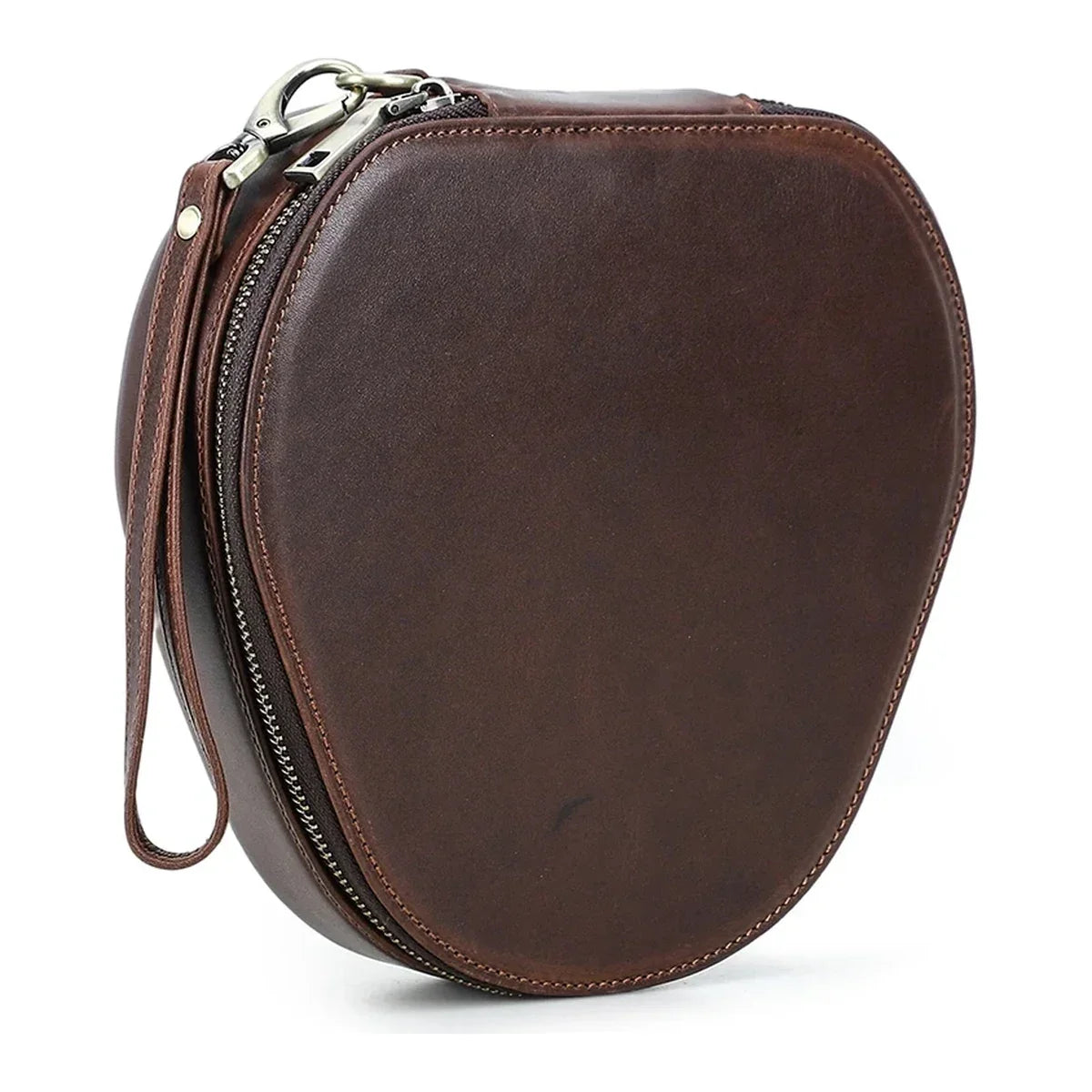 Leather Headphone Case for AirPods Max and Over-Ear Headphones - Coffee