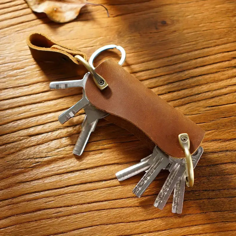Leather Key Holder – Crazy Horse Key Organizer Case