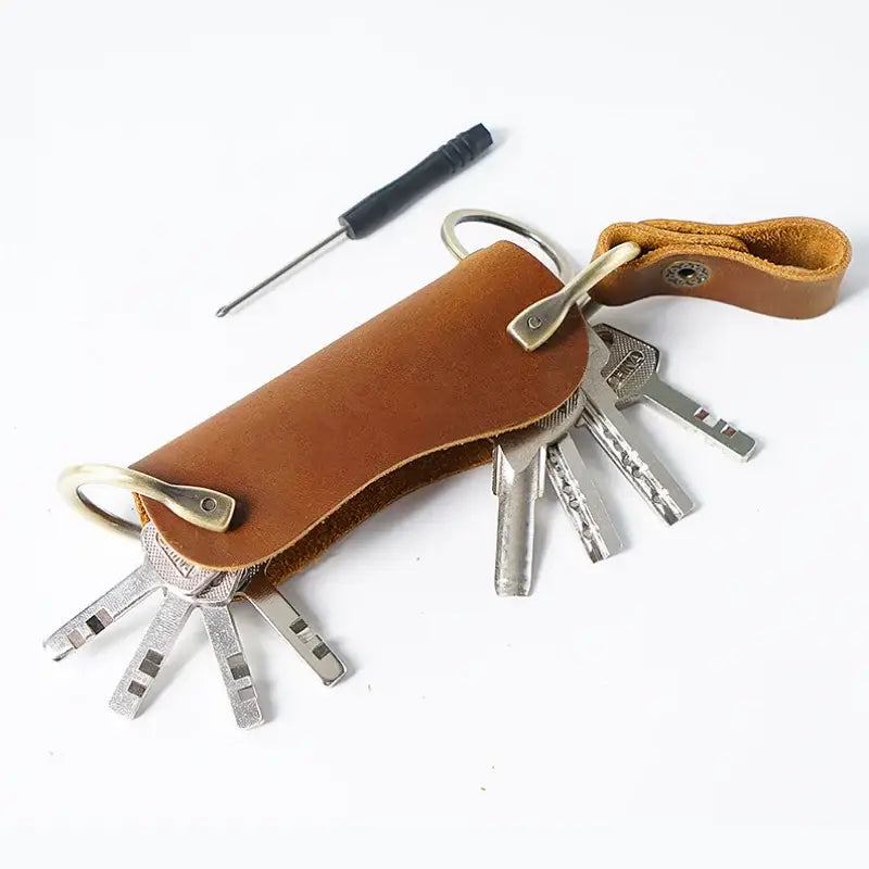 Leather Key Holder – Crazy Horse Key Organizer Case