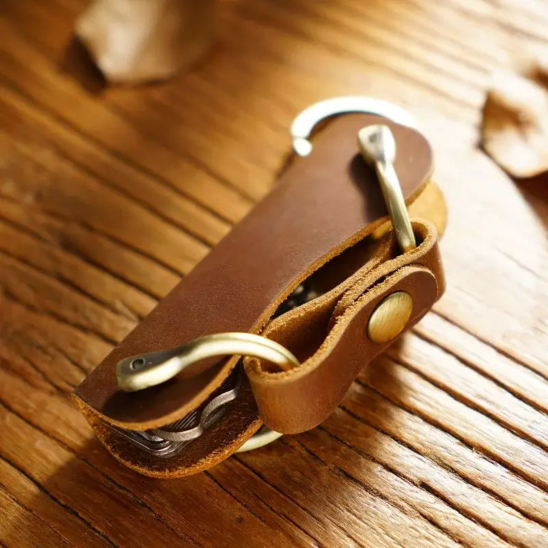 Leather Key Holder – Crazy Horse Key Organizer Case