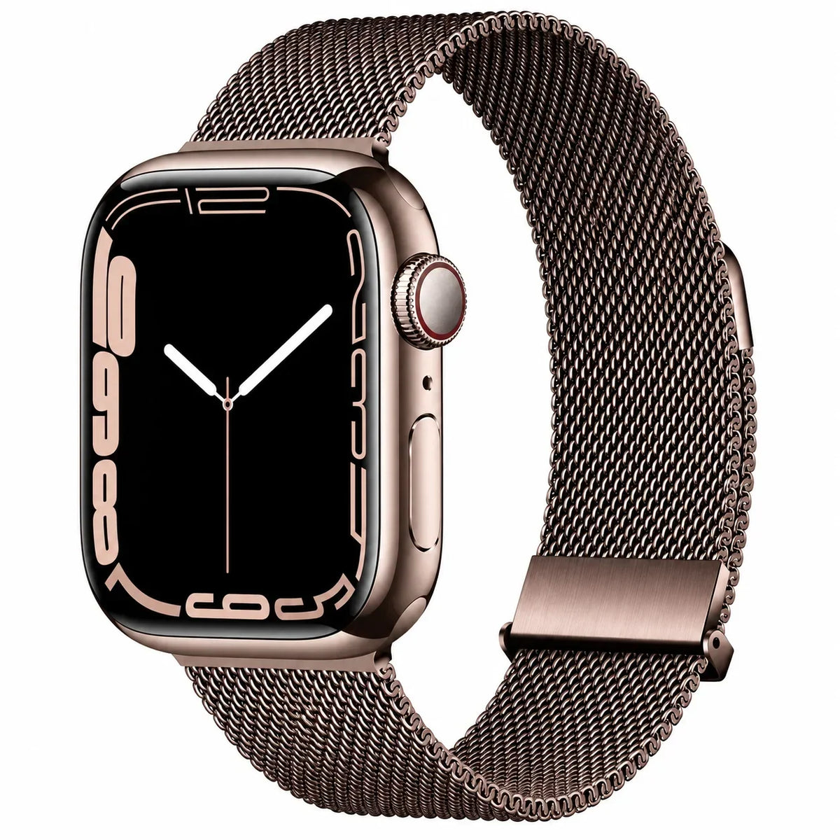 Magnetic Mesh Apple Watch Band - Stainless Steel Milanese Loop - Coffee / Small: 38/40/41 mm, Series 10 42 mm