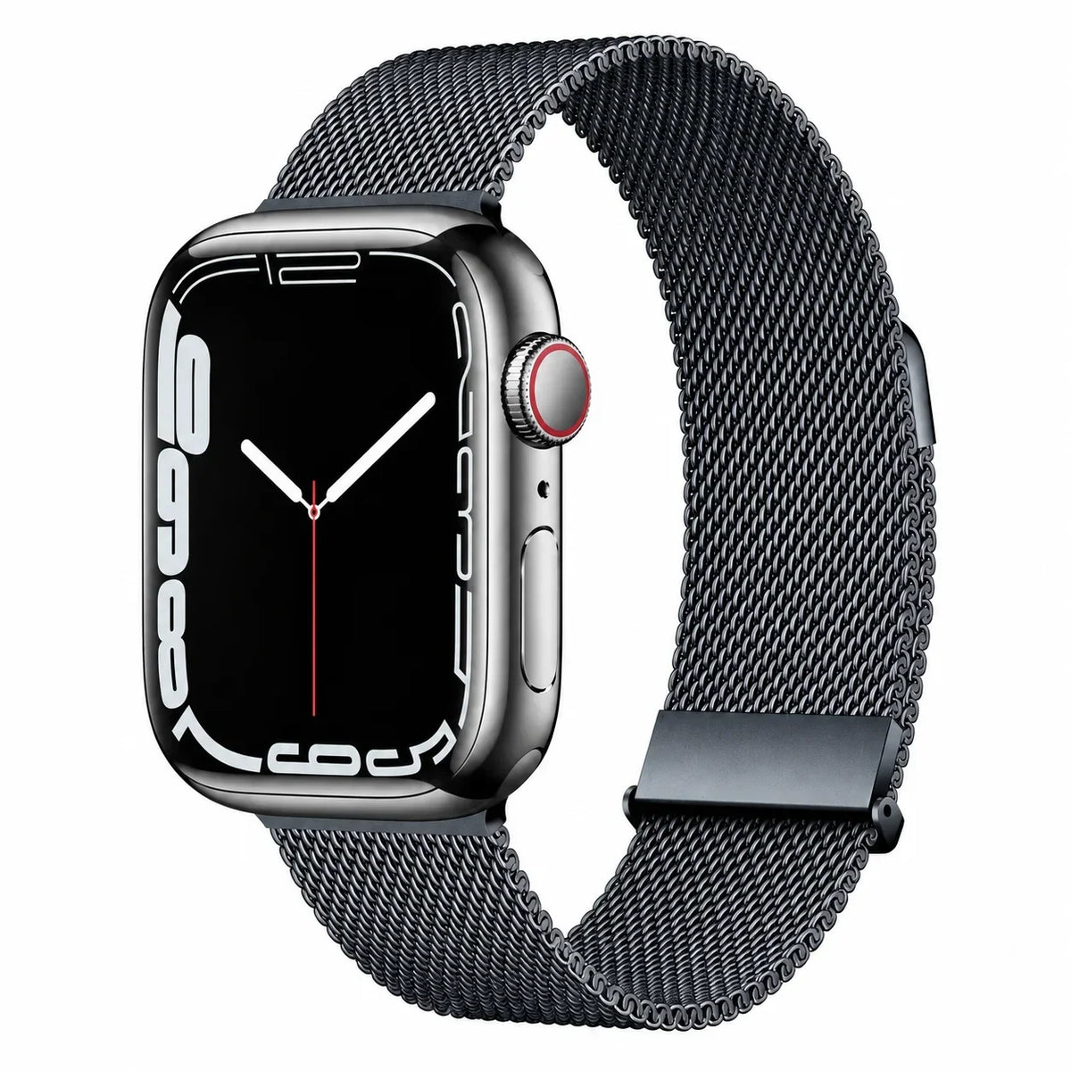 Magnetic Mesh Apple Watch Band - Stainless Steel Milanese Loop - Space Gray / Small: 38/40/41 mm, Series 10 42 mm