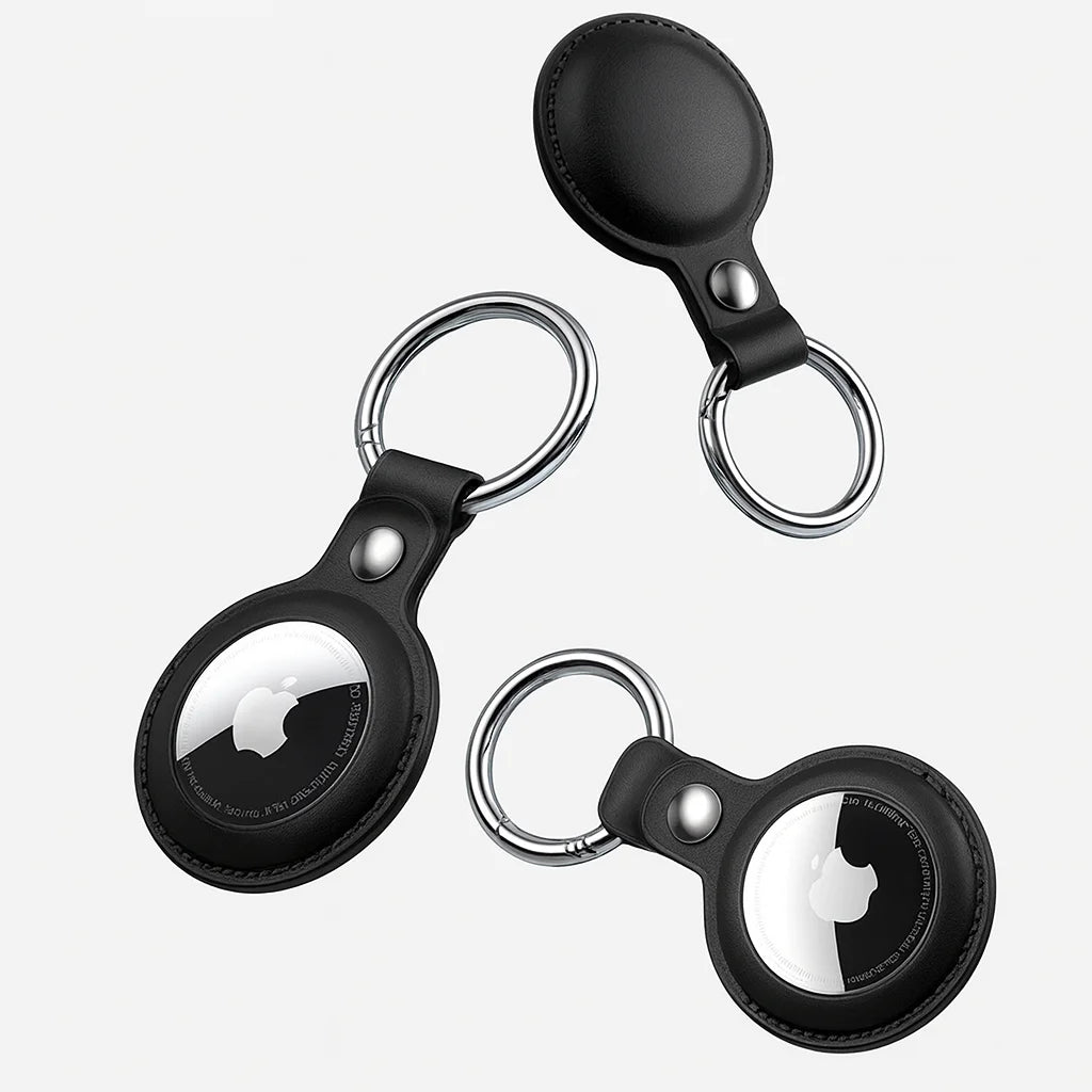Men’s AirTag Keychain Holder - Clip-On Key Fob
