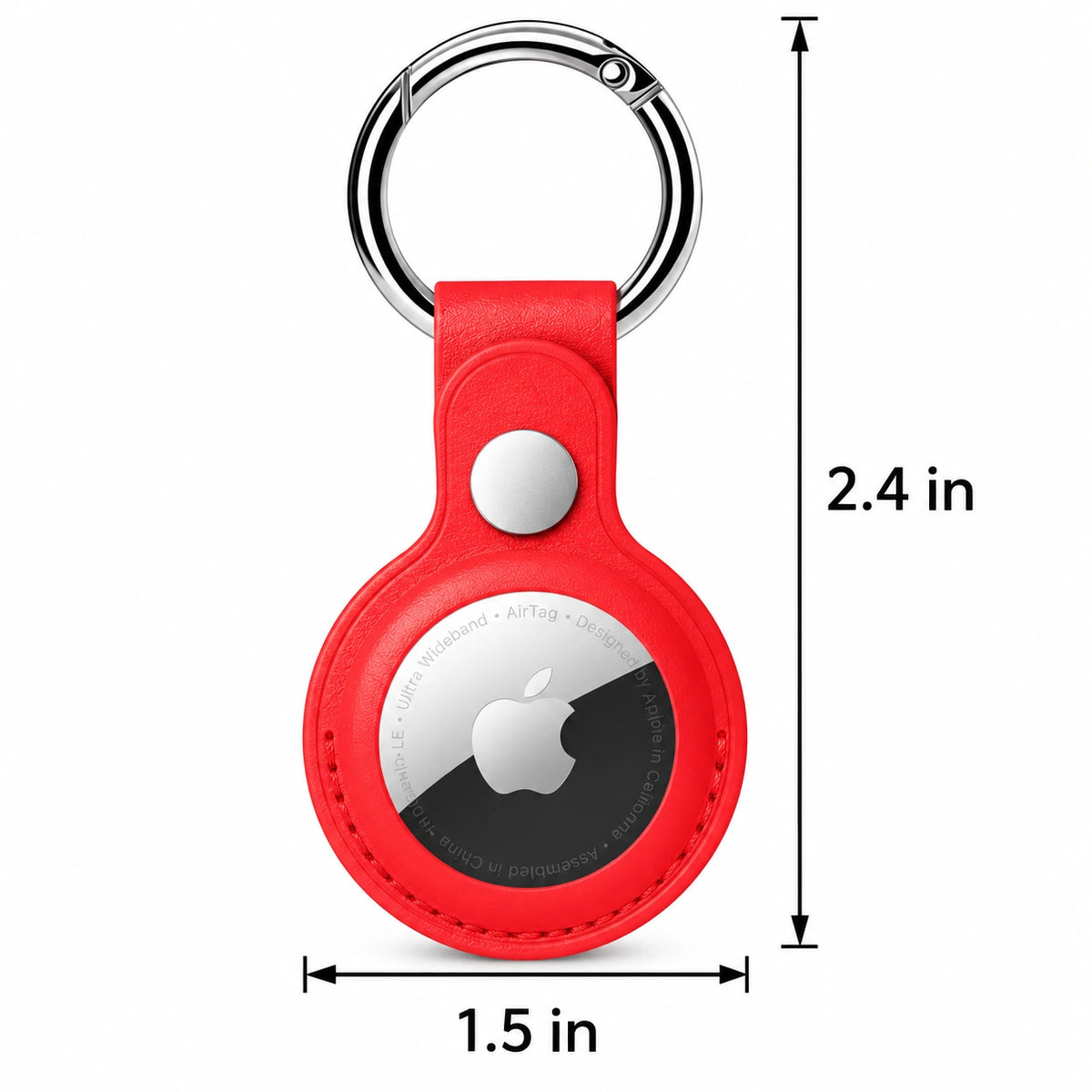 Men’s AirTag Keychain Holder - Clip-On Key Fob