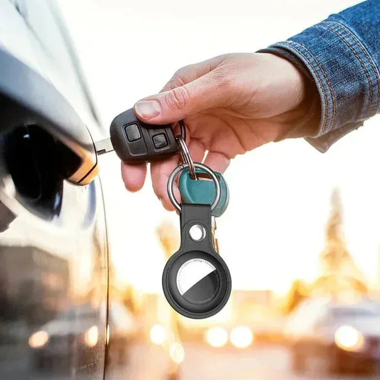 Men’s AirTag Keychain Holder - Clip-On Key Fob