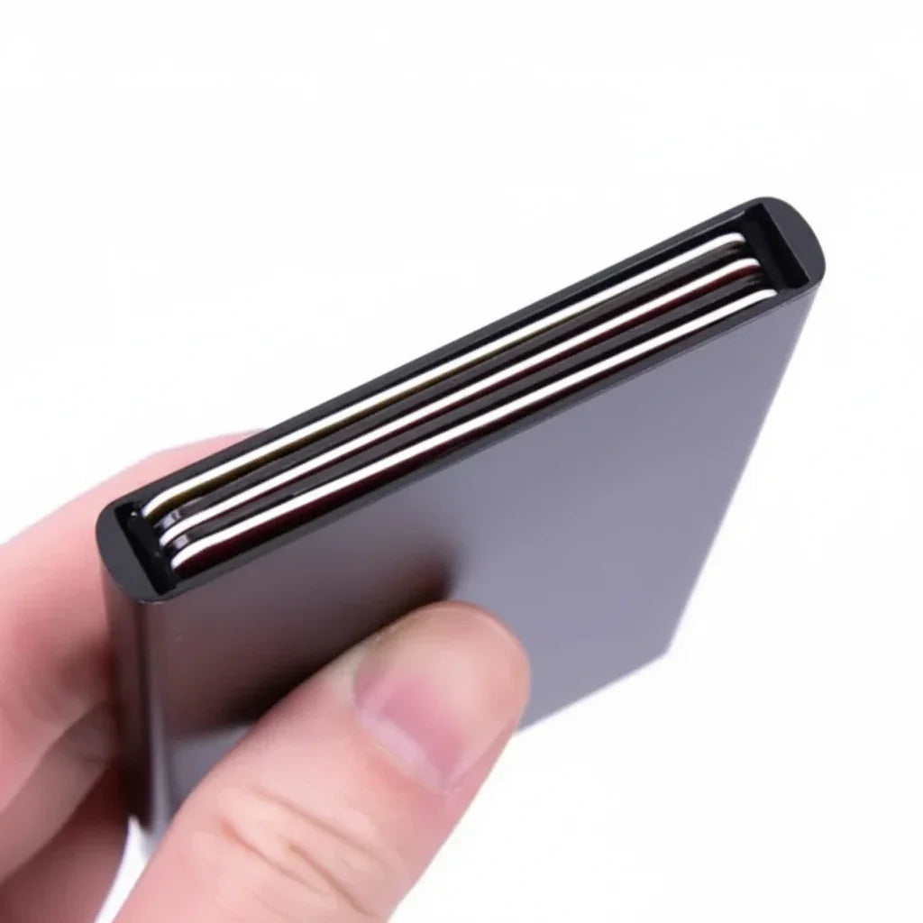 Men’s Aluminum Card Holder - Slim 5-Card RFID Case