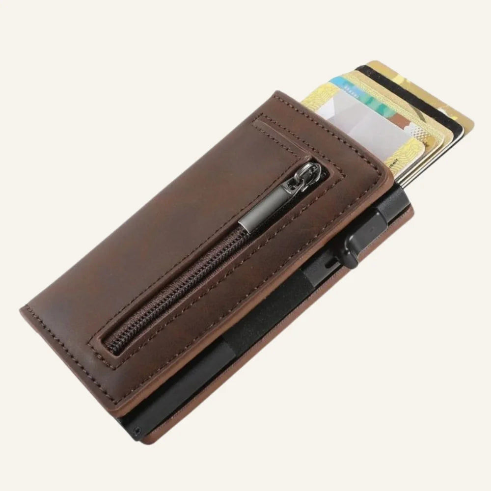 Men’s Aluminum Card Holder Wallet – Slim RFID Front Pocket Wallet