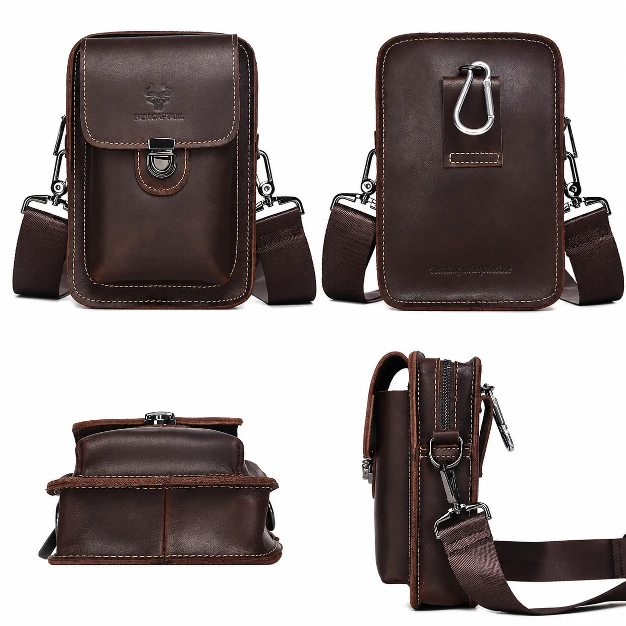 Men’s Belt Pouch - Detachable Strap & Mini Pouch