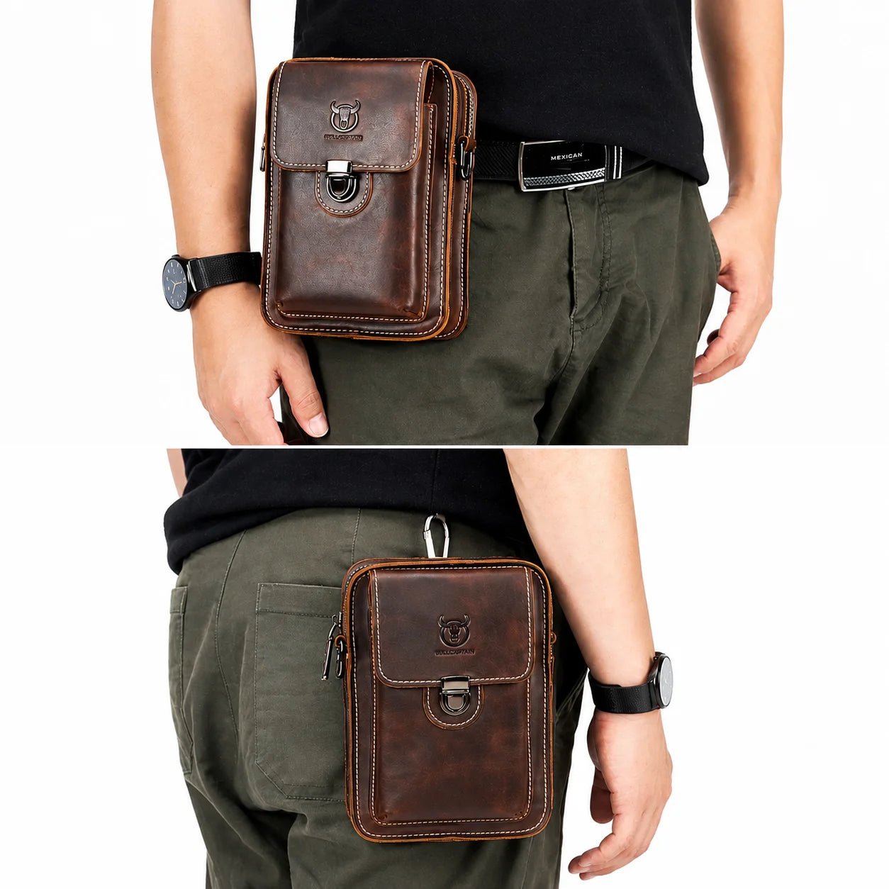 Men’s Belt Pouch - Detachable Strap & Mini Pouch