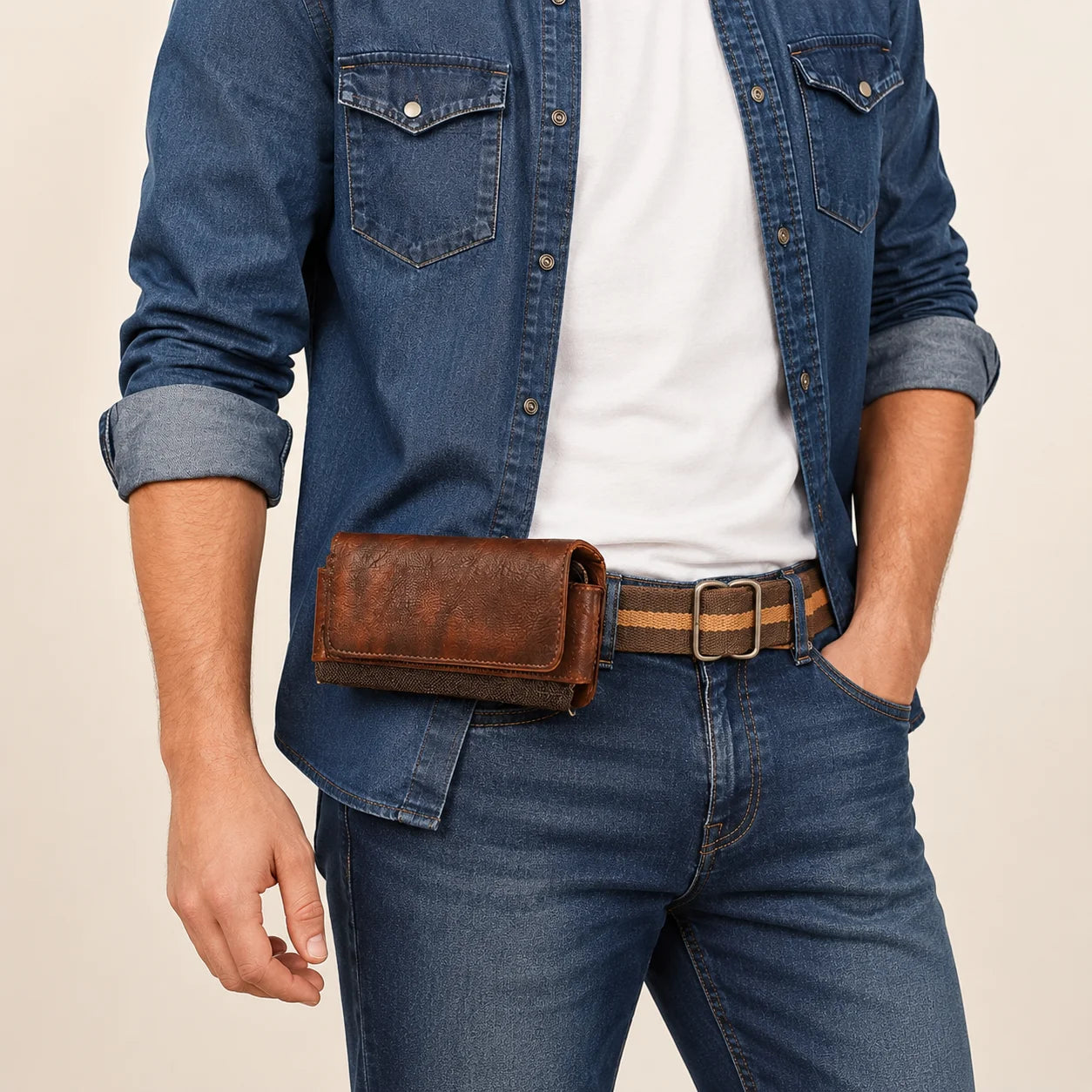 Men’s Belt Pouch - Horizontal Phone Holster Case