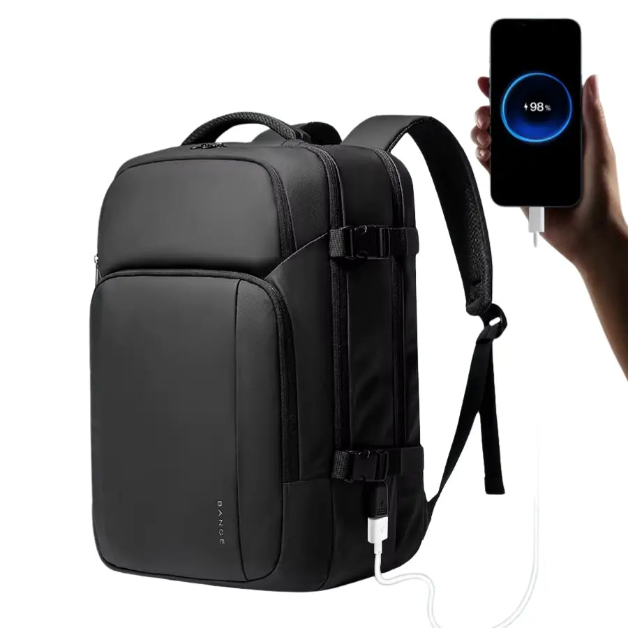 Men’s Black Weekend Bag – Waterproof 25L Laptop Carry