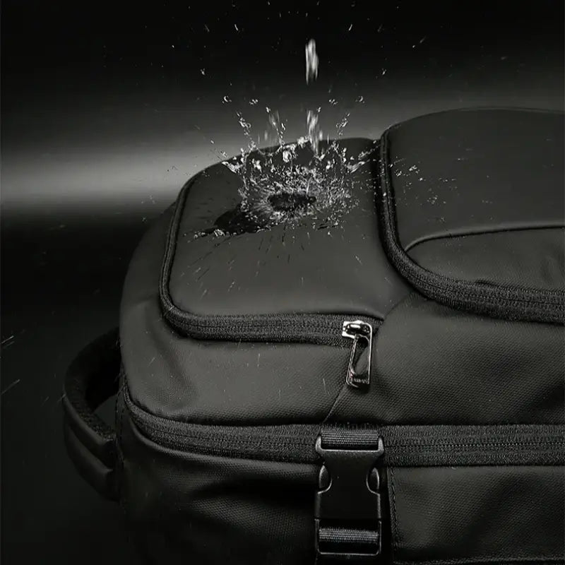 Men’s Black Weekend Bag – Waterproof 25L Laptop Carry