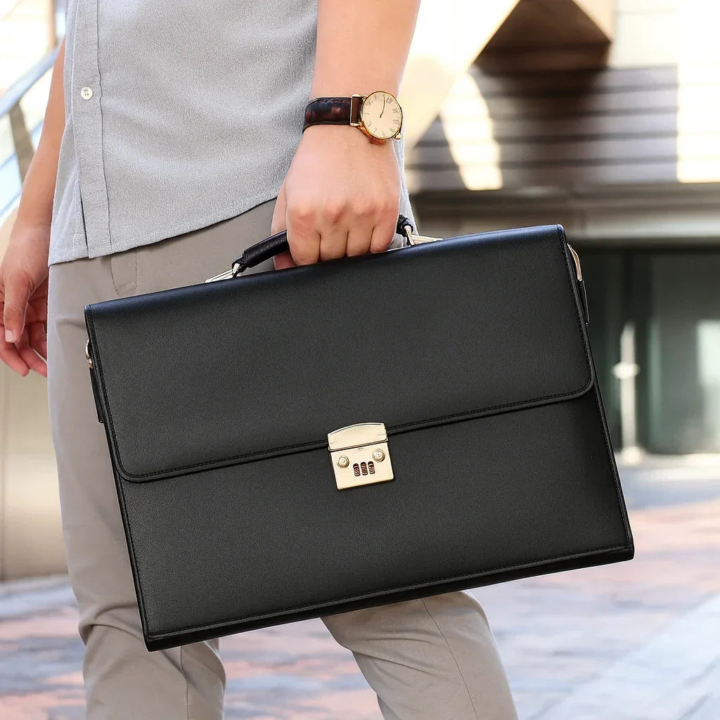 Men’s Briefcase - Combination Lock 16’’ Laptop Bag
