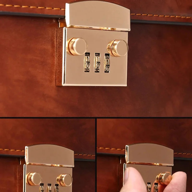Men’s Briefcase - Combination Lock 16’’ Laptop Bag