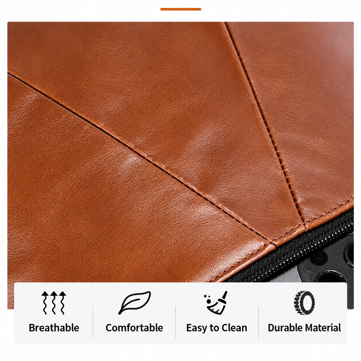 Men’s Brown Leather Crossbody Bag – Multi-Compartment Shoulder Bag