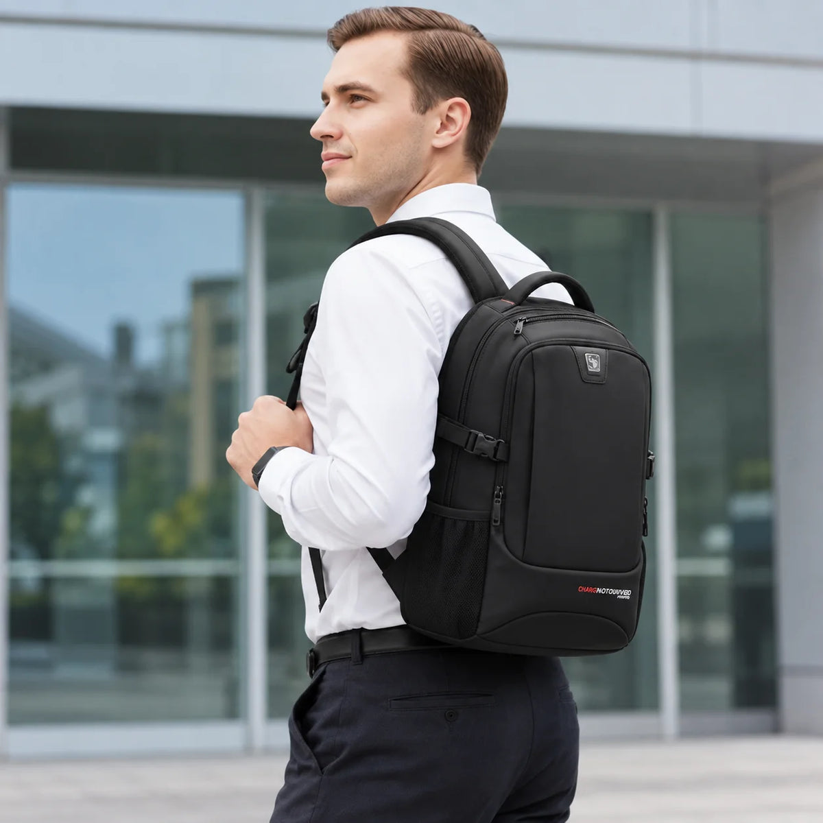 Men’s Business Backpack - Multi-Pocket 15.6’’ Laptop Bag