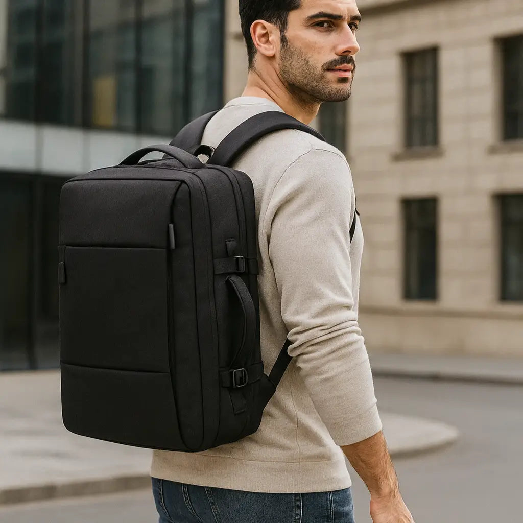 Men’s Cabin Travel Backpack – Expandable Carry-On 15.6 Inch