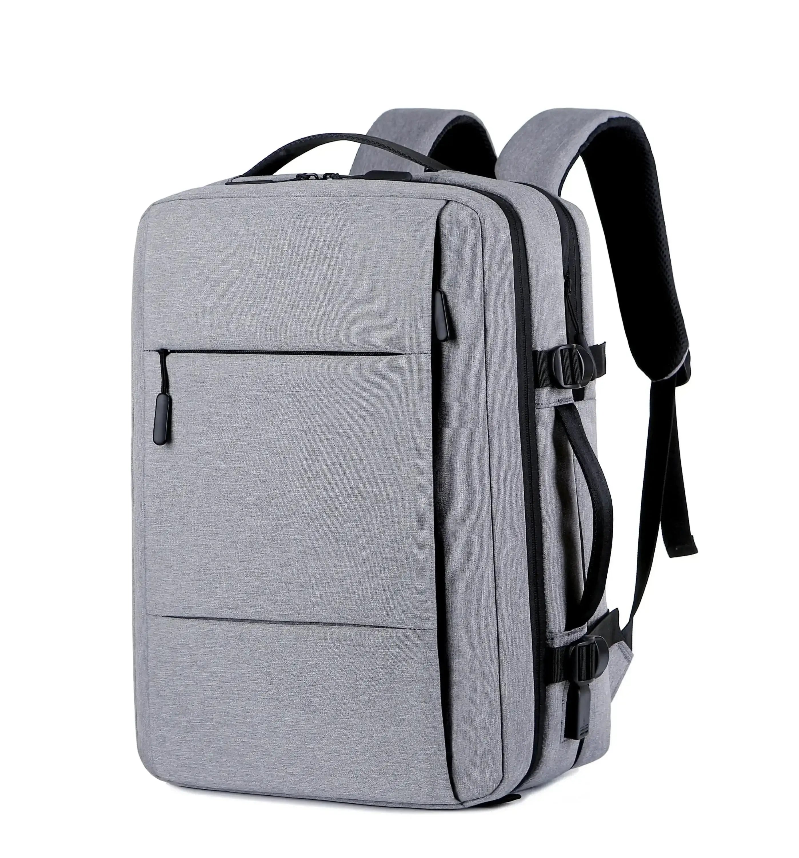 Men’s Cabin Travel Backpack – Expandable Carry-On 15.6 Inch - Grey
