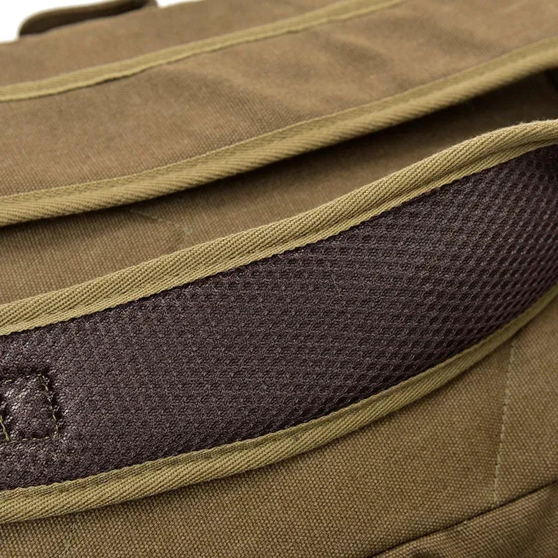 Men’s Canvas Backpack - 18L Vintage Flap-Top Daypack