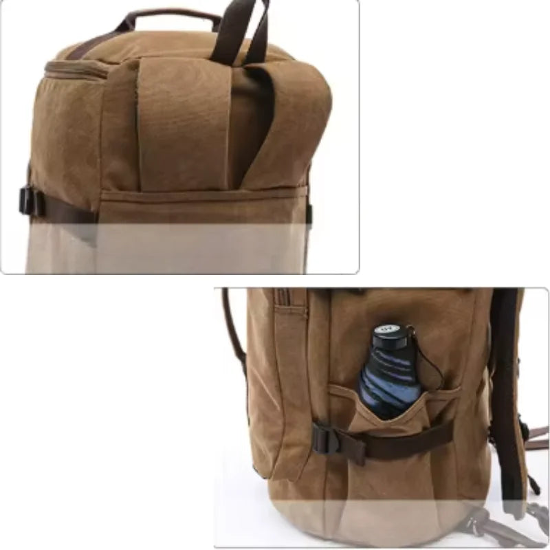 Men’s Canvas Backpack - Convertible 2-Way Carry Bag