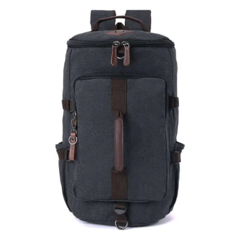 Men’s Canvas Backpack - Convertible 2-Way Carry Bag