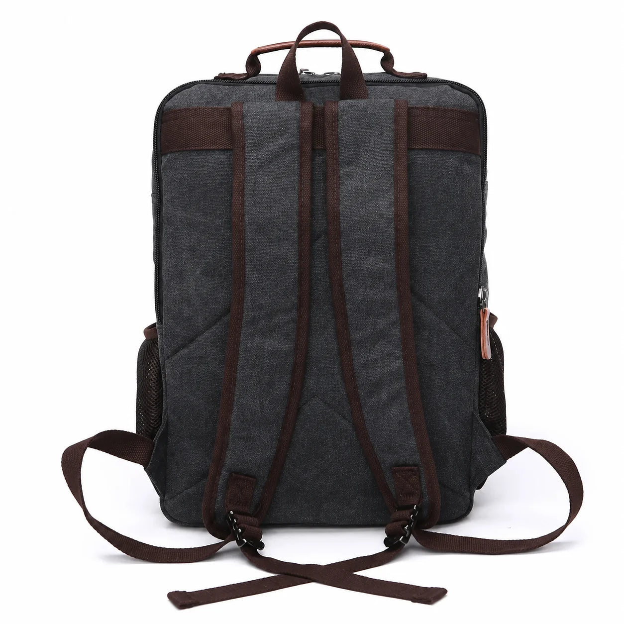 Men’s Canvas Backpack - Front Organizer Pocket Rucksack