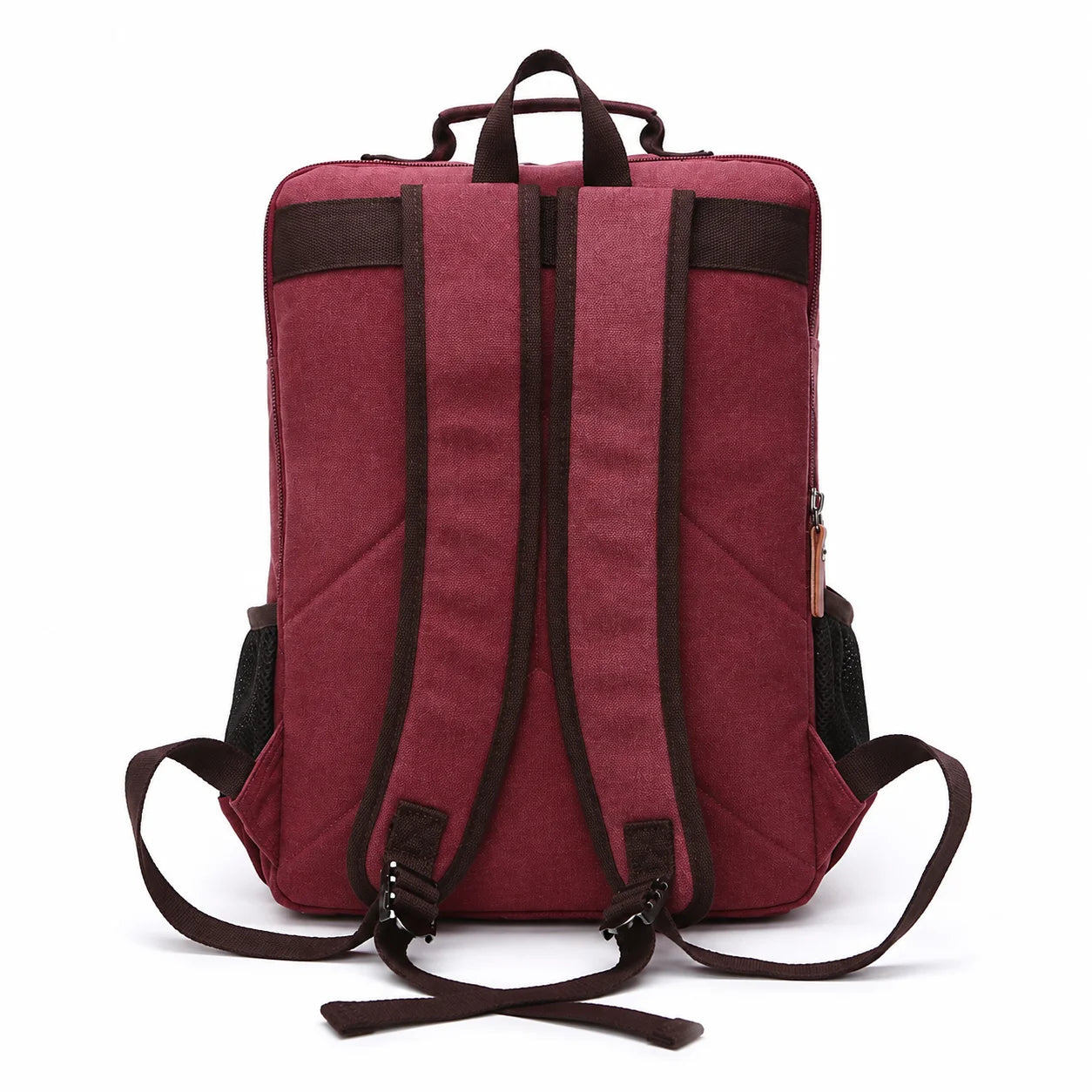 Men’s Canvas Backpack - Front Organizer Pocket Rucksack