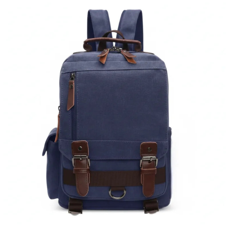 Men’s Canvas Backpack - Vintage Multi-Carry Rucksack
