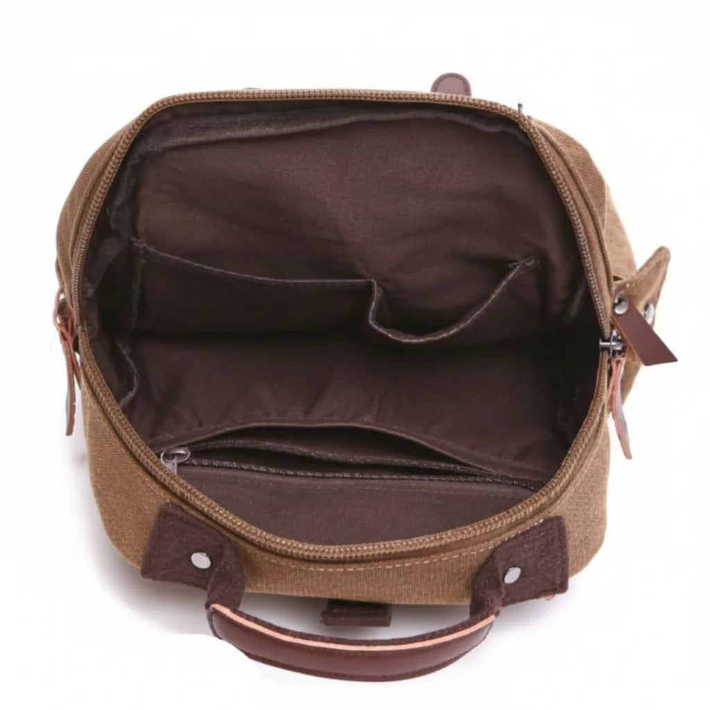 Men’s Canvas Backpack - Vintage Multi-Carry Rucksack