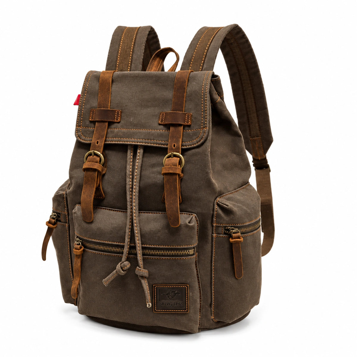 Men’s Canvas Backpack – Vintage Rucksack with Laptop Sleeve