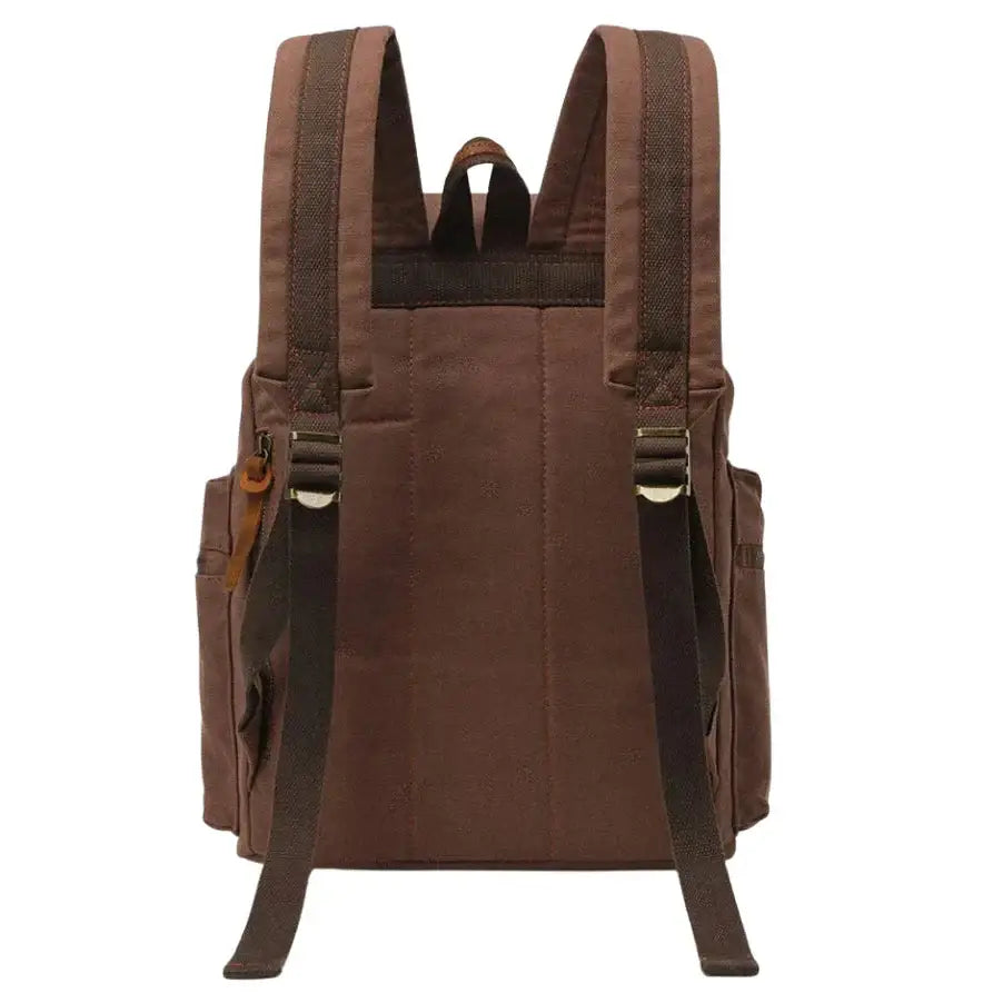 Men’s Canvas Backpack – Vintage Rucksack with Laptop Sleeve