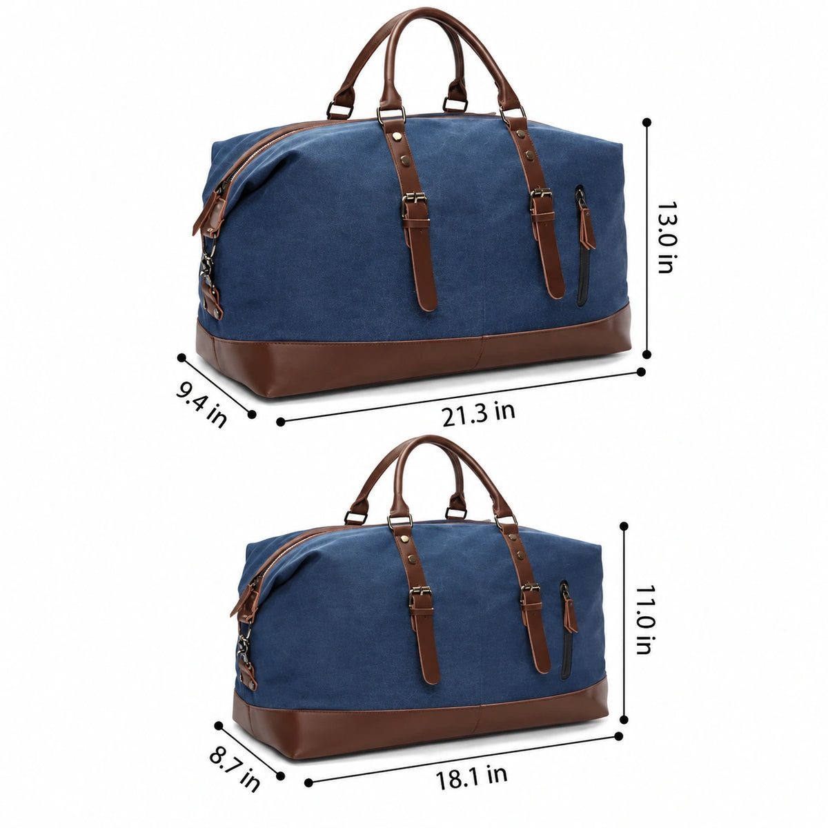 Men’s Canvas Duffle Bag – Multi-Pocket Weekend Travel Bag