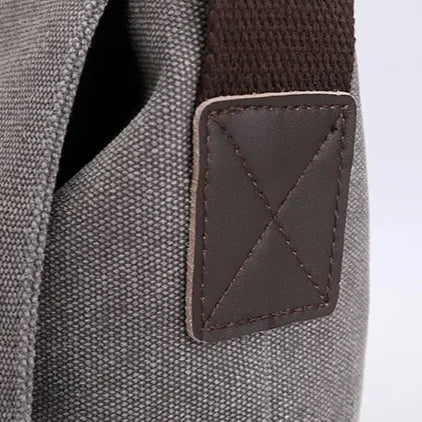 Men’s Canvas Messenger Bag – Flap Closure Everyday Carry
