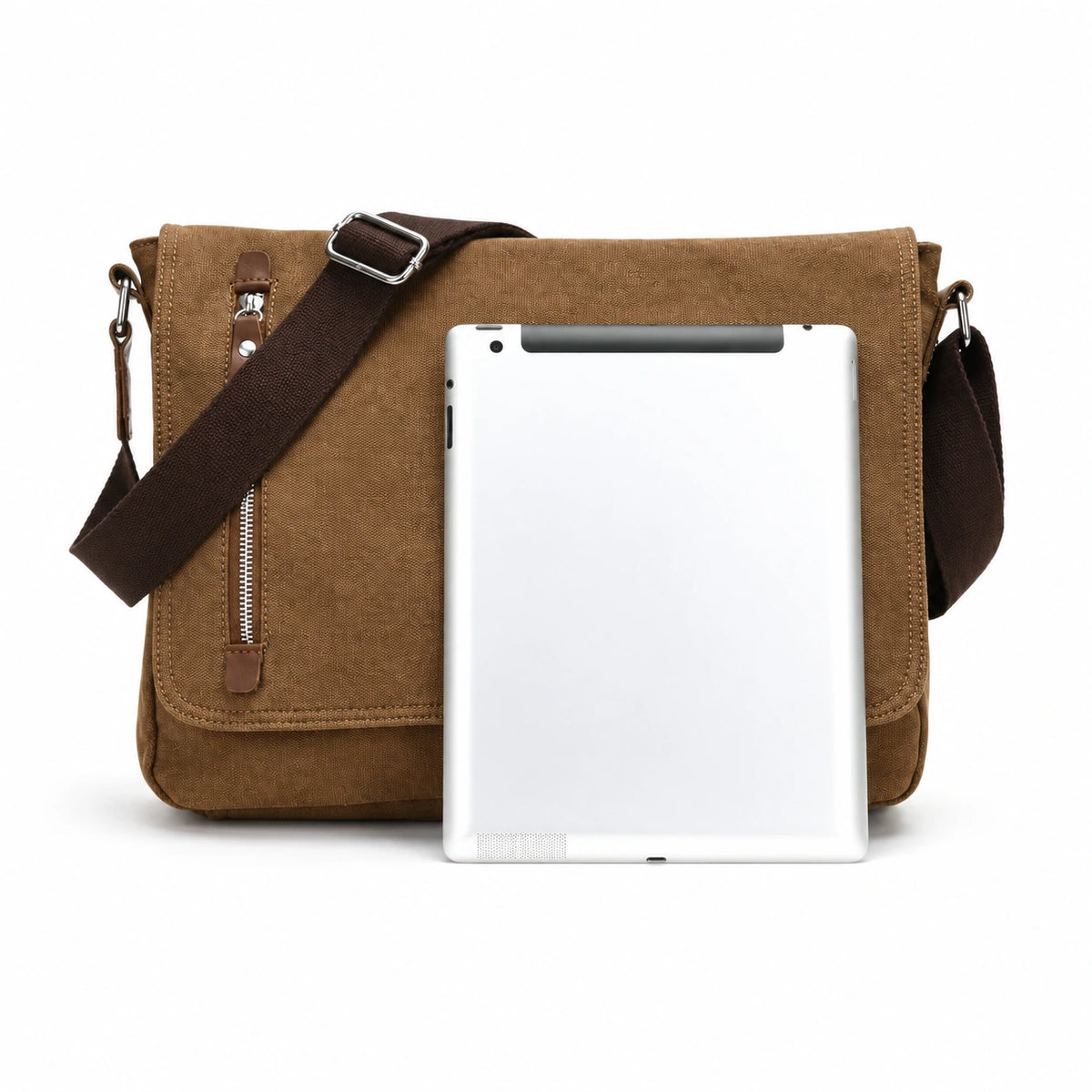 Men’s Canvas Messenger Bag – Vintage Flap Everyday Carry