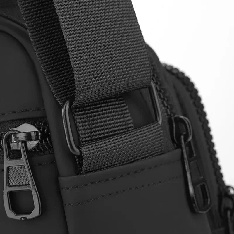 Men’s Crossbody Bag - Dual Zip Pocket Everyday Carry