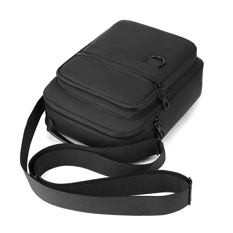 Men’s Crossbody Bag - Dual Zip Pocket Everyday Carry