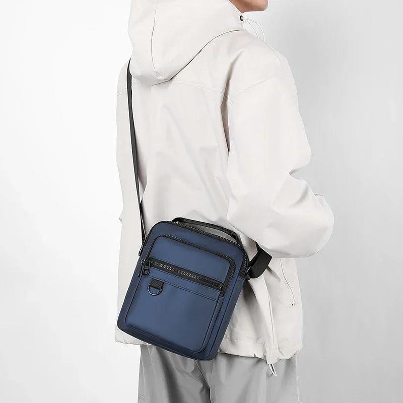 Men’s Crossbody Bag - Dual Zip Pocket Everyday Carry