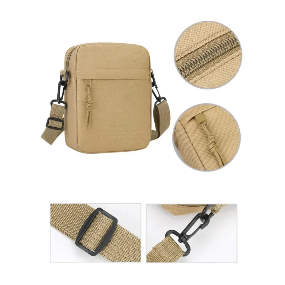 Men’s Crossbody Bag - Small Zip Pocket Carry