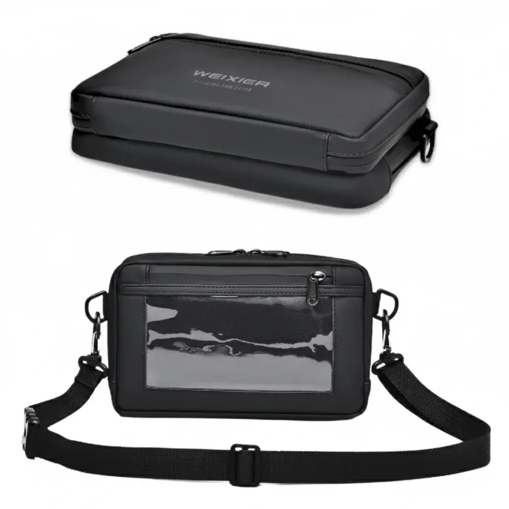 Men’s Crossbody Bag - Water-Resistant Touchscreen Pocket