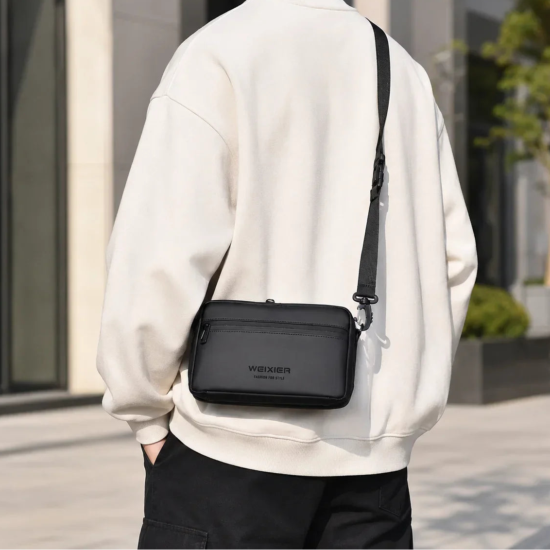 Men’s Crossbody Bag - Water-Resistant Touchscreen Pocket