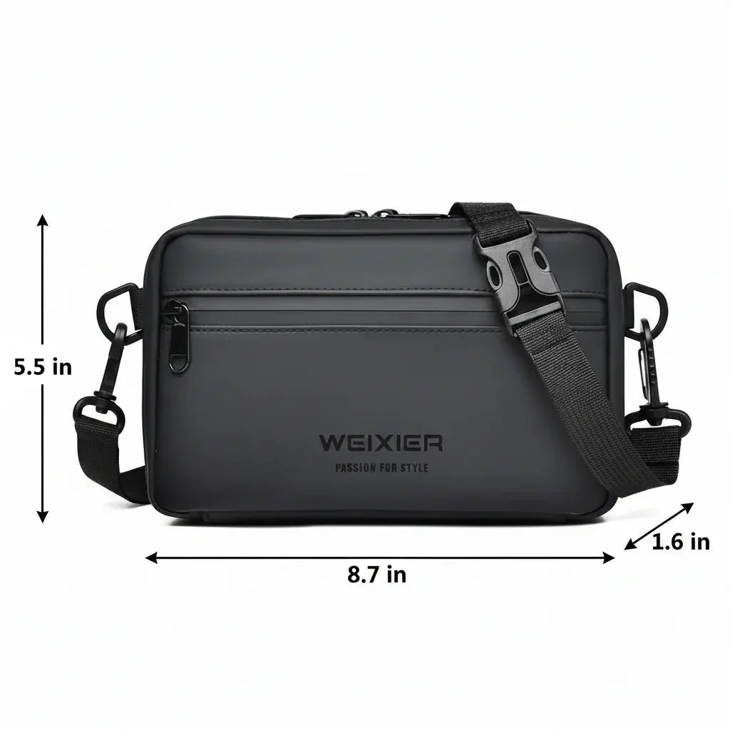 Men’s Crossbody Bag - Water-Resistant Touchscreen Pocket