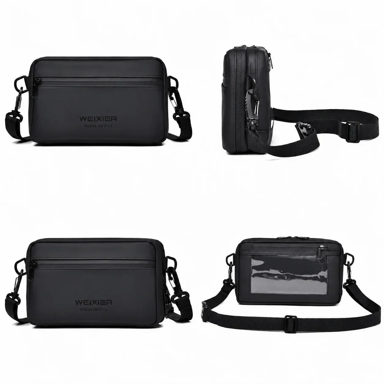 Men’s Crossbody Bag - Water-Resistant Touchscreen Pocket