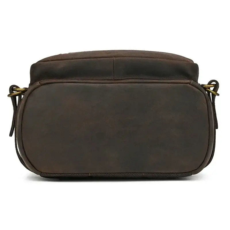 Men’s Full-Grain Cowhide Leather Backpack – Vintage Work & Daily Carry Bag